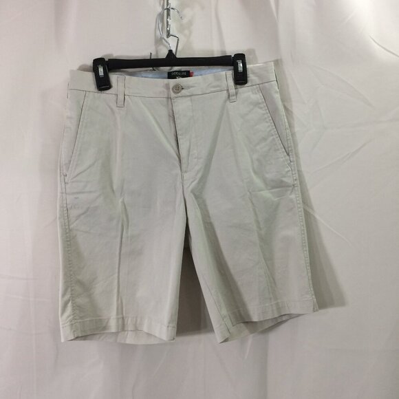 NEW Dockers Mens Shorts Ultimate Supreme Flex Beige Flat Front Slash Pockets 30 - Picture 1 of 4